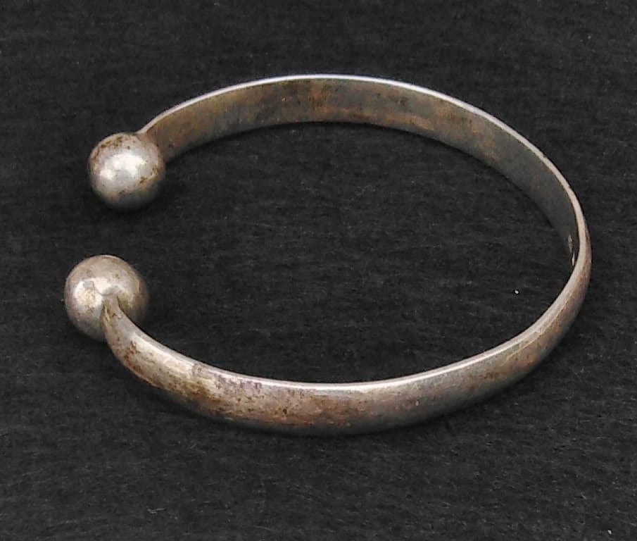 Vintage Heavy Solid 925 Sterling Silver Birmingham Torque Bangle (33g)